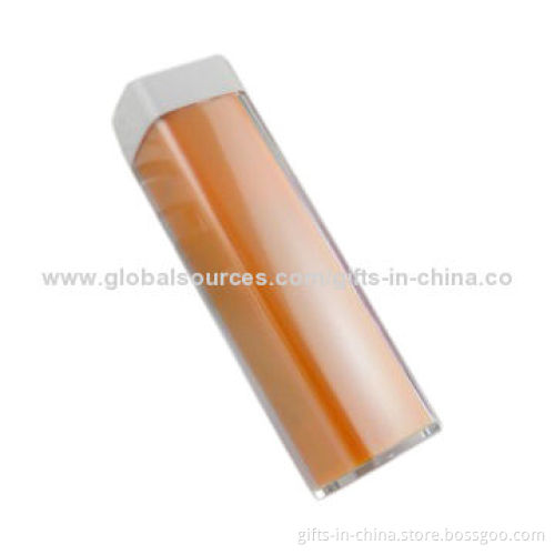 2,600mAh Lipstick Power Bank with High-quality and Reasonable Price, Easy Carry